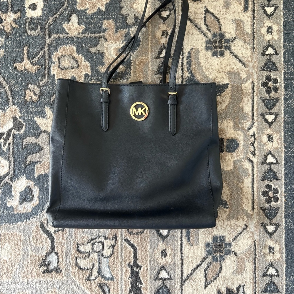 Michael Kors Black Leather Tote
